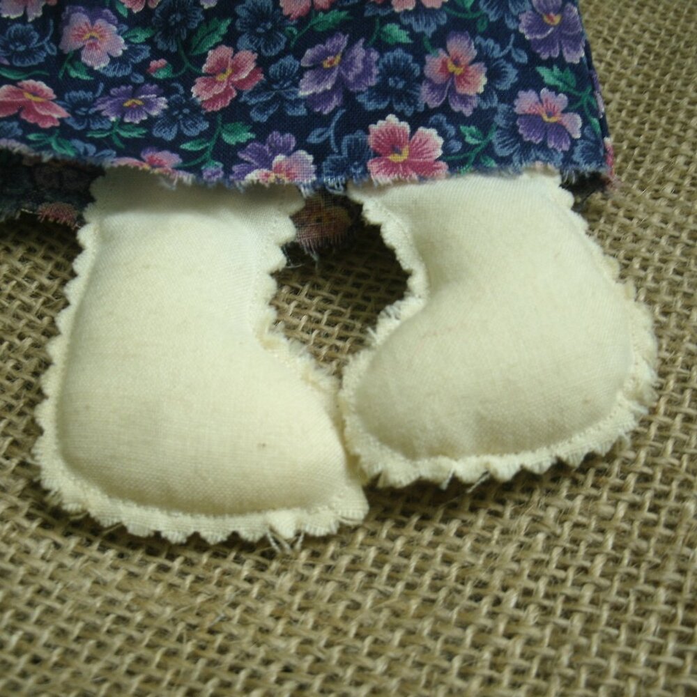 Vintage Handmade Cloth Rabbit Doll - Picture 10 of 14